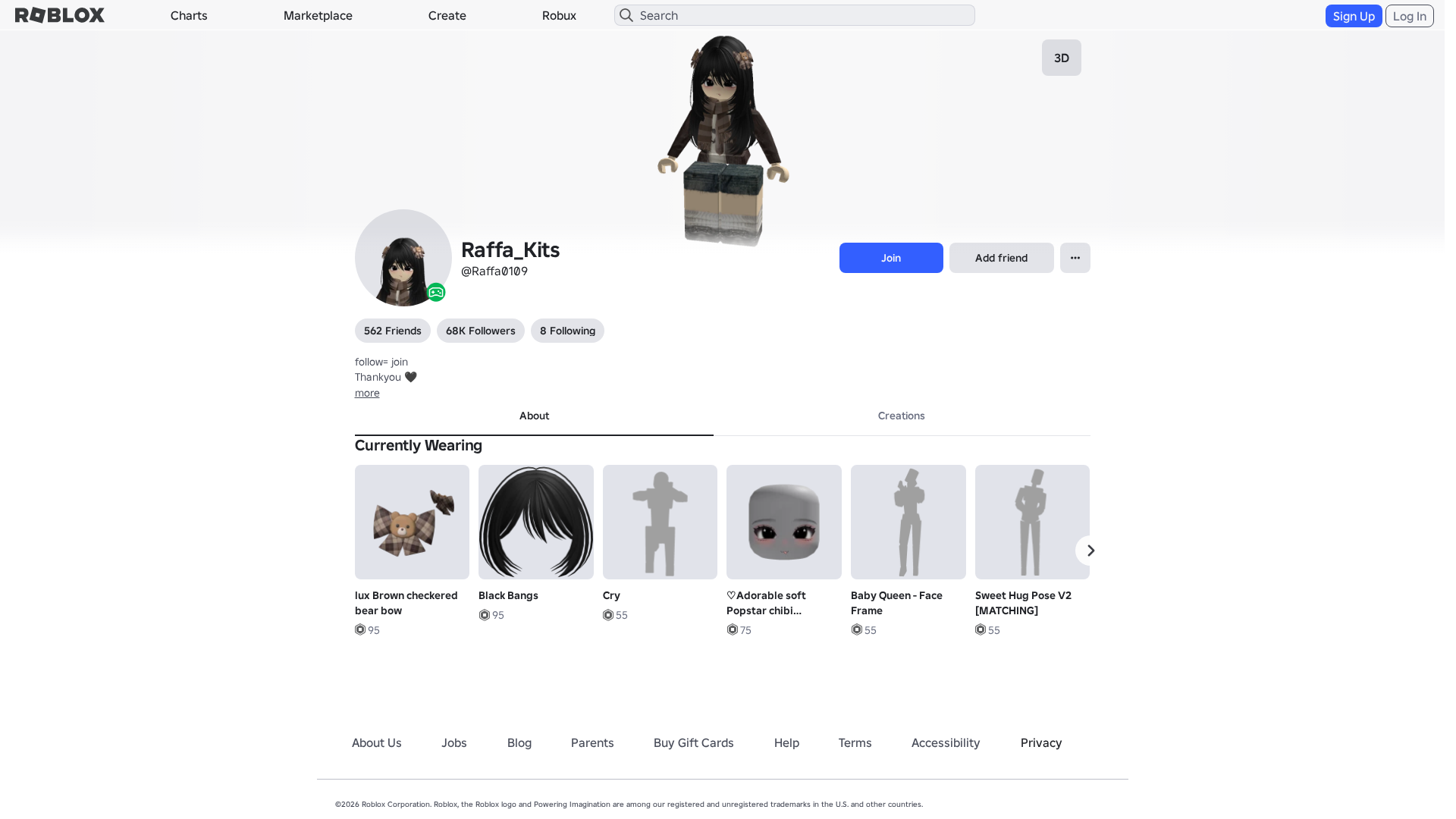 Screenshot of www.roblox.com.ml