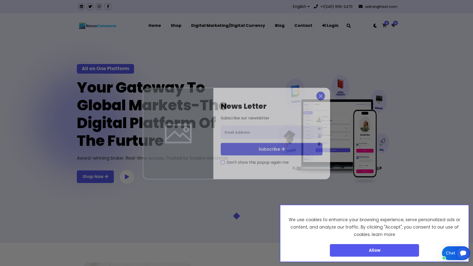 Screenshot of nexuscommerce.top
