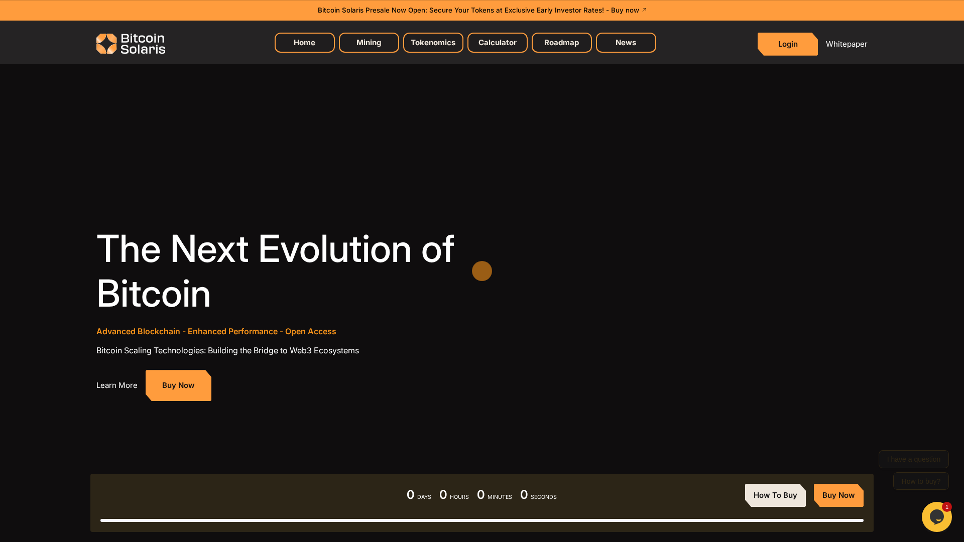 Screenshot of bitcoinsolaris.com