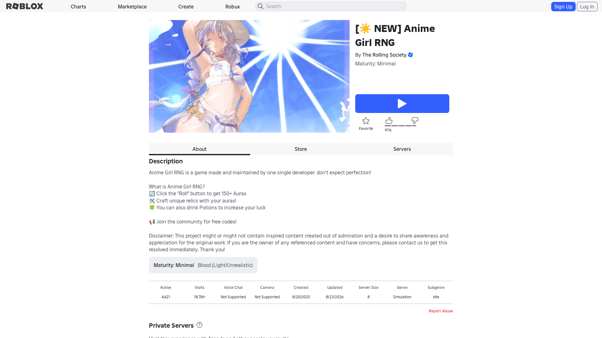 Screenshot of www.roblox.ly