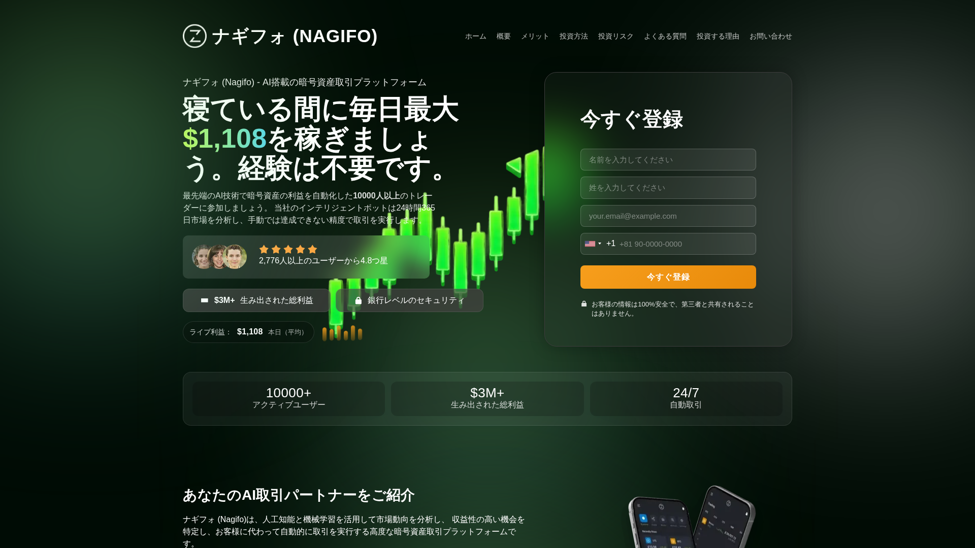 Screenshot of nagifo.net