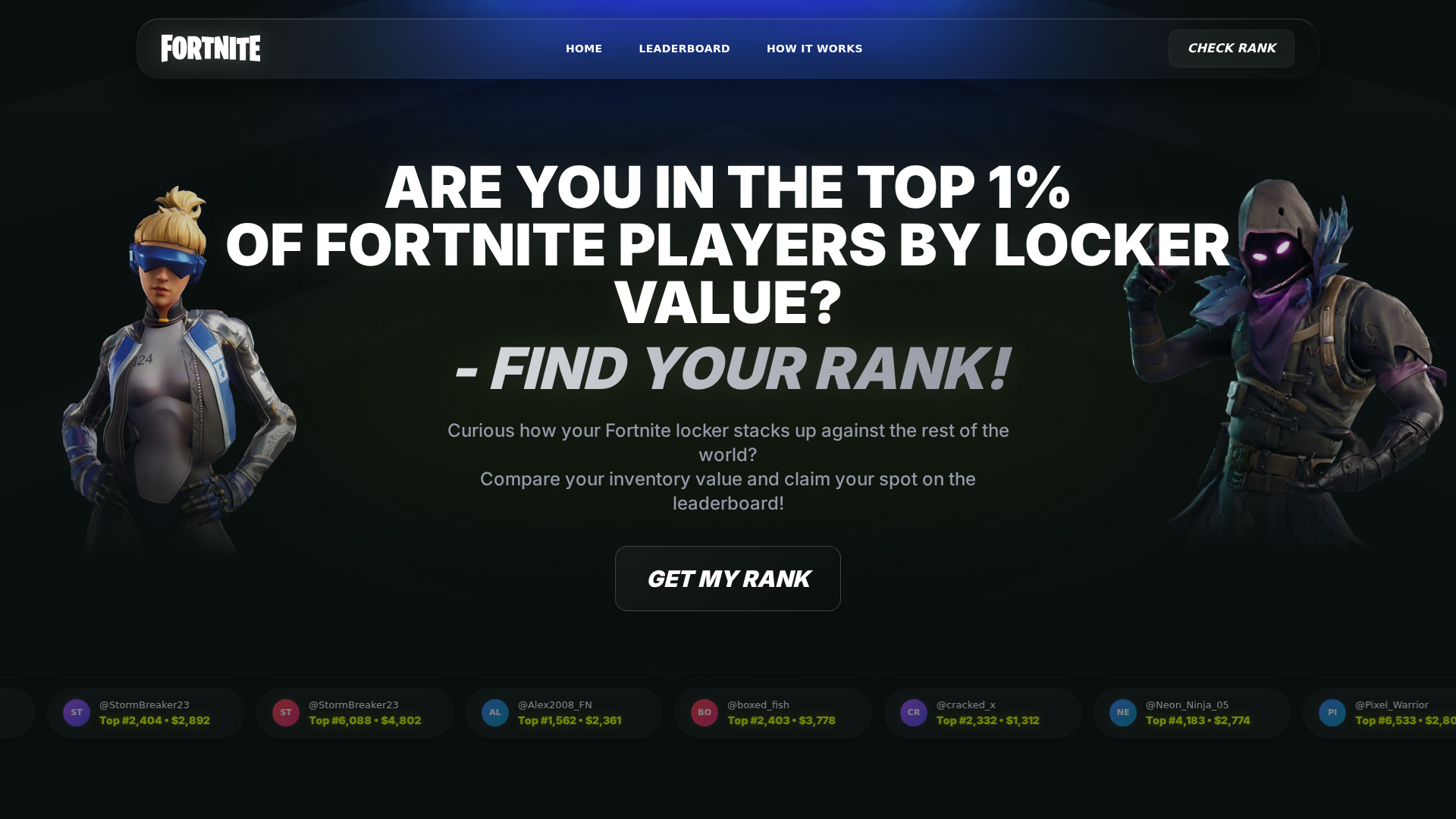 Screenshot of fortprice.life