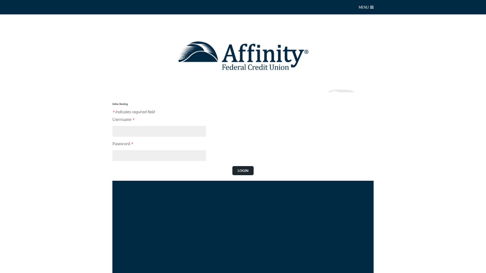 Screenshot of affinityfcuu.weebly.com