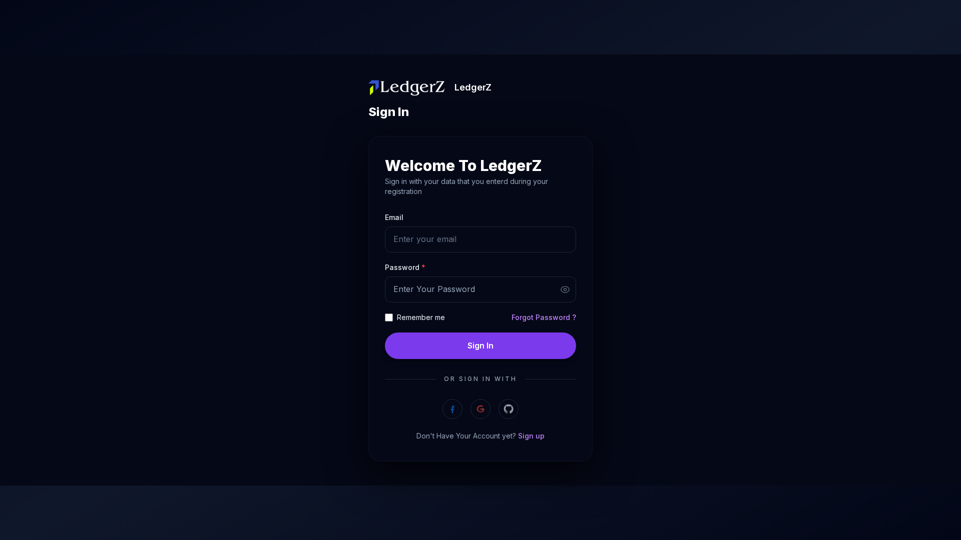 Screenshot of secure.ledgerz.net