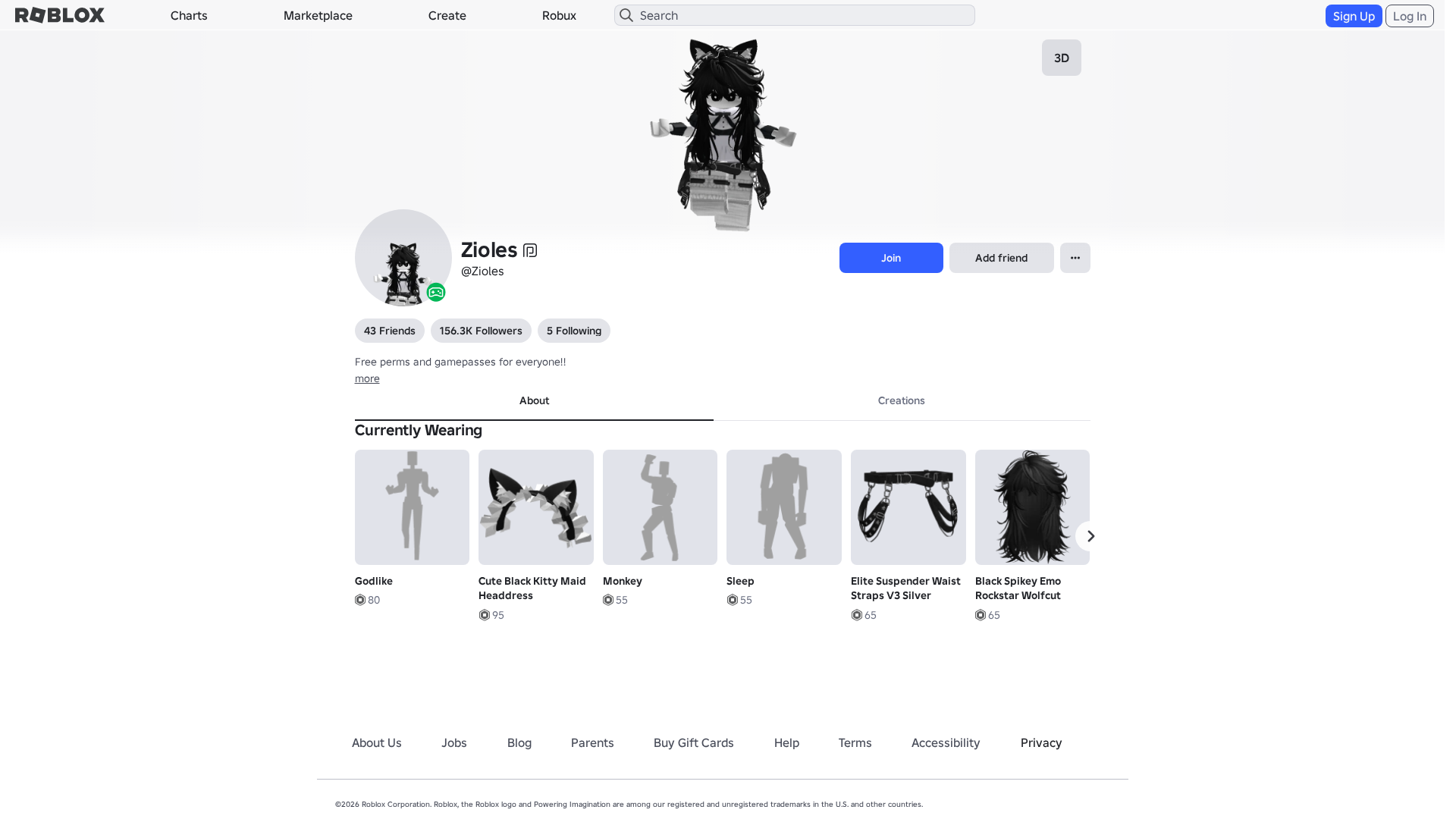 Screenshot of www.roblox.com.ml