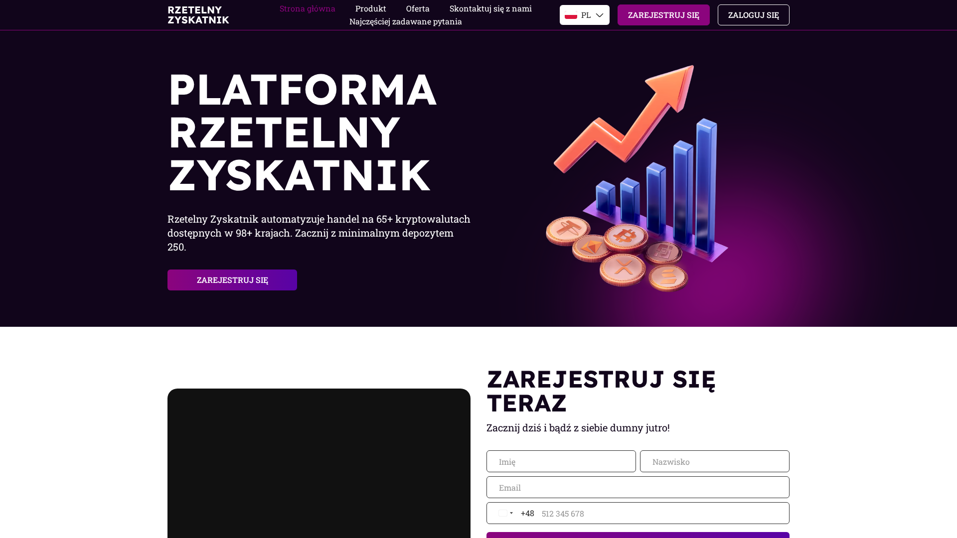 Screenshot of rzetelny-zyskatnik.com