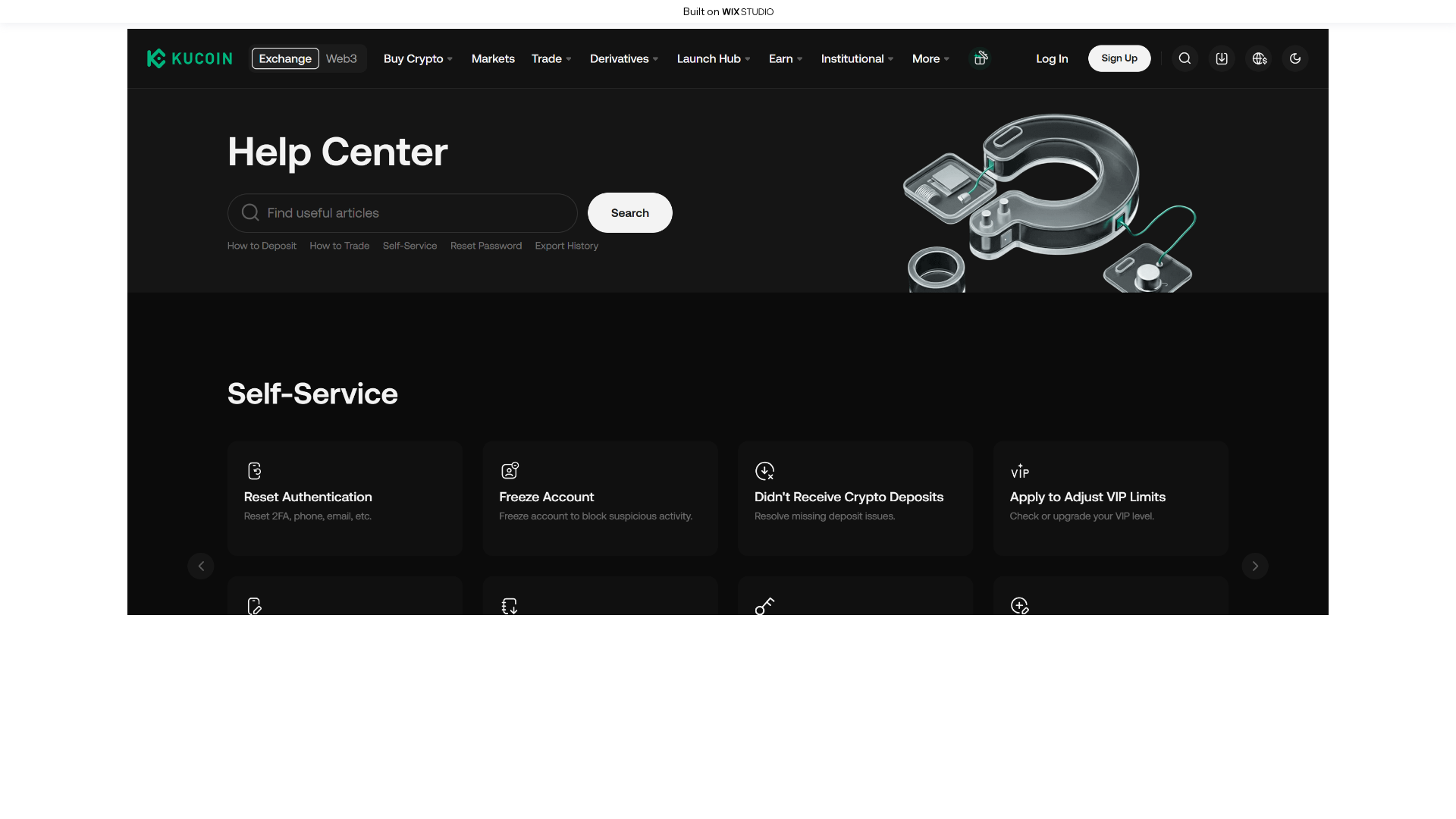 Screenshot of homepage-kuqoin.wixstudio.com