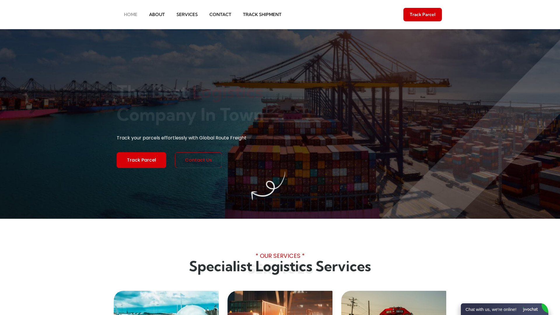 Screenshot of globalroutefreight.com
