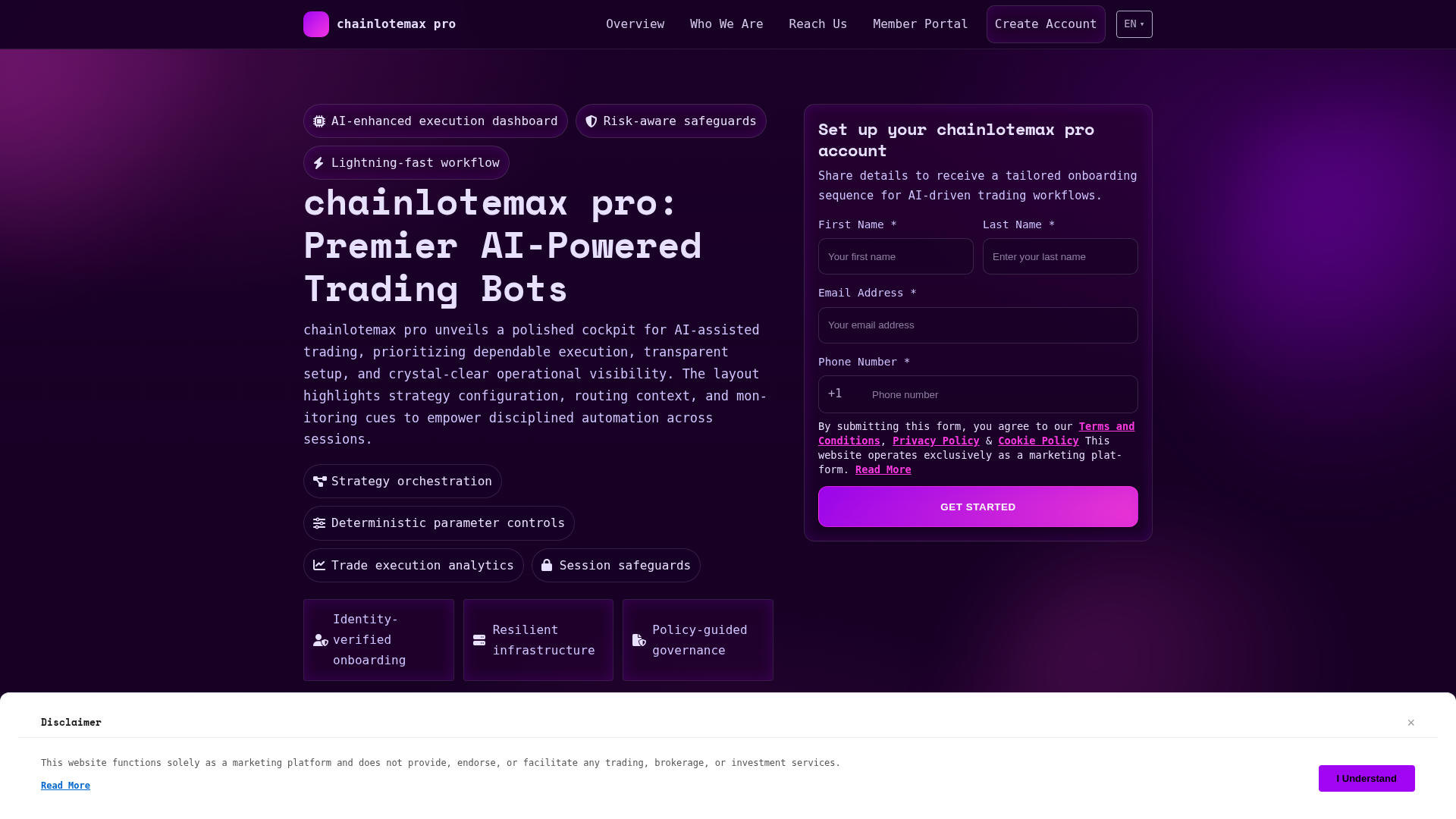 Screenshot of chainlotemaxpro.pro