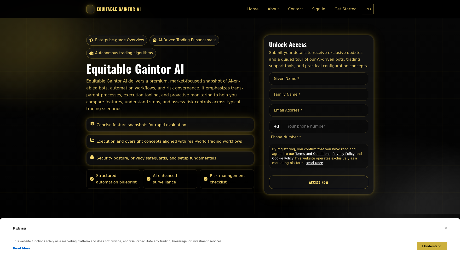 Screenshot of equi-gaintor-ai.pro