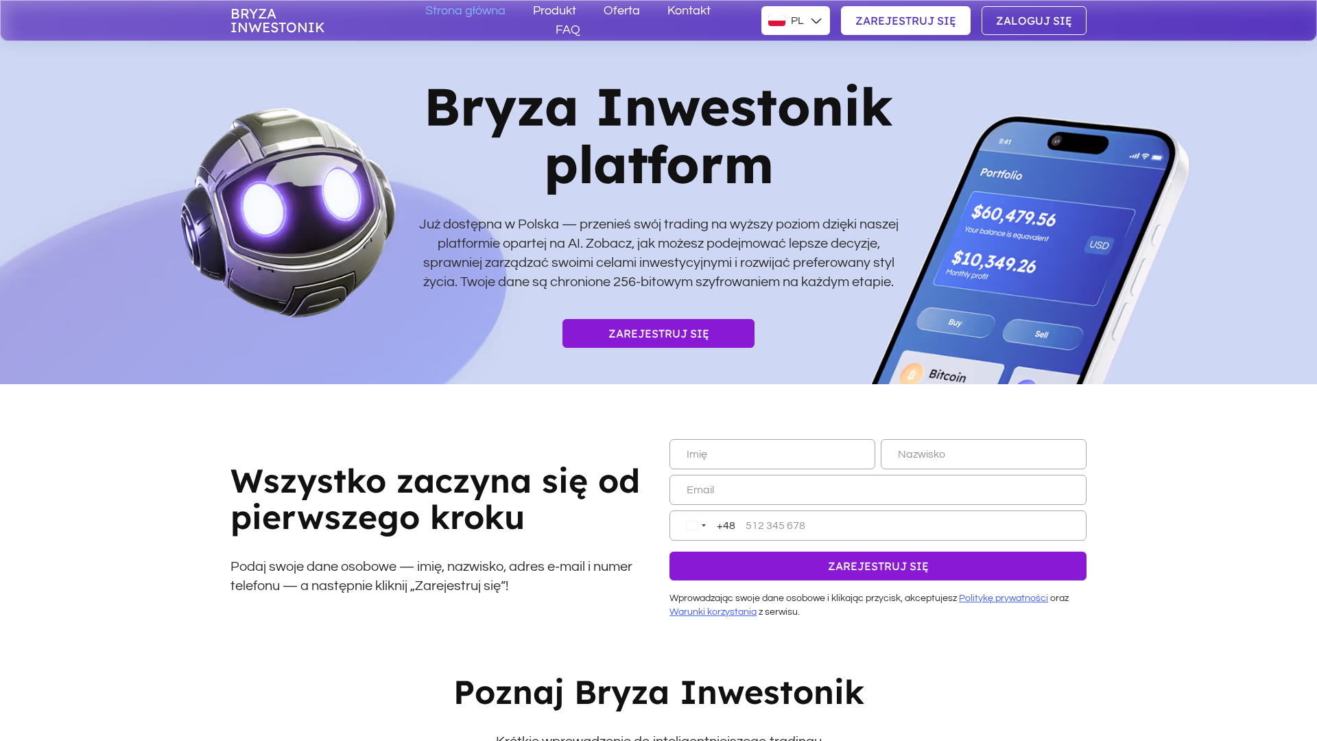 Screenshot of bryza-inwestonik.com