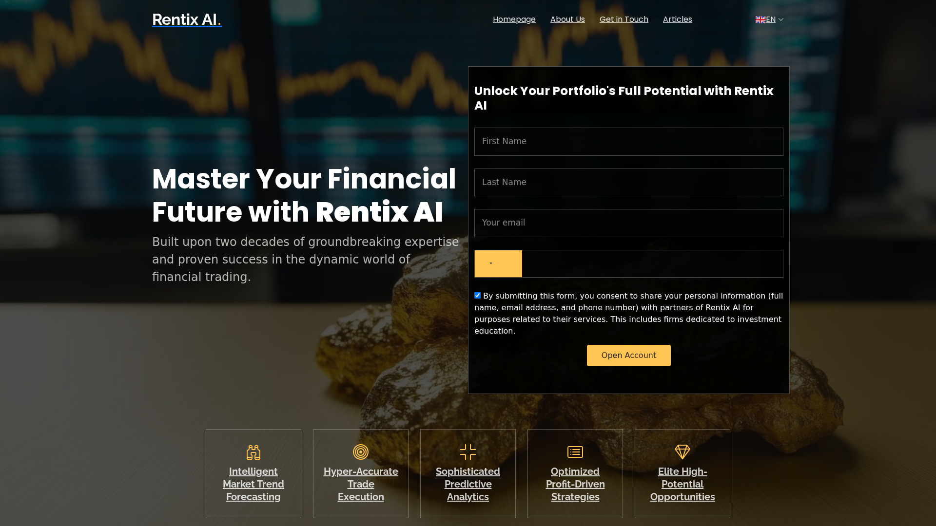 Screenshot of myrentixaiapp.com