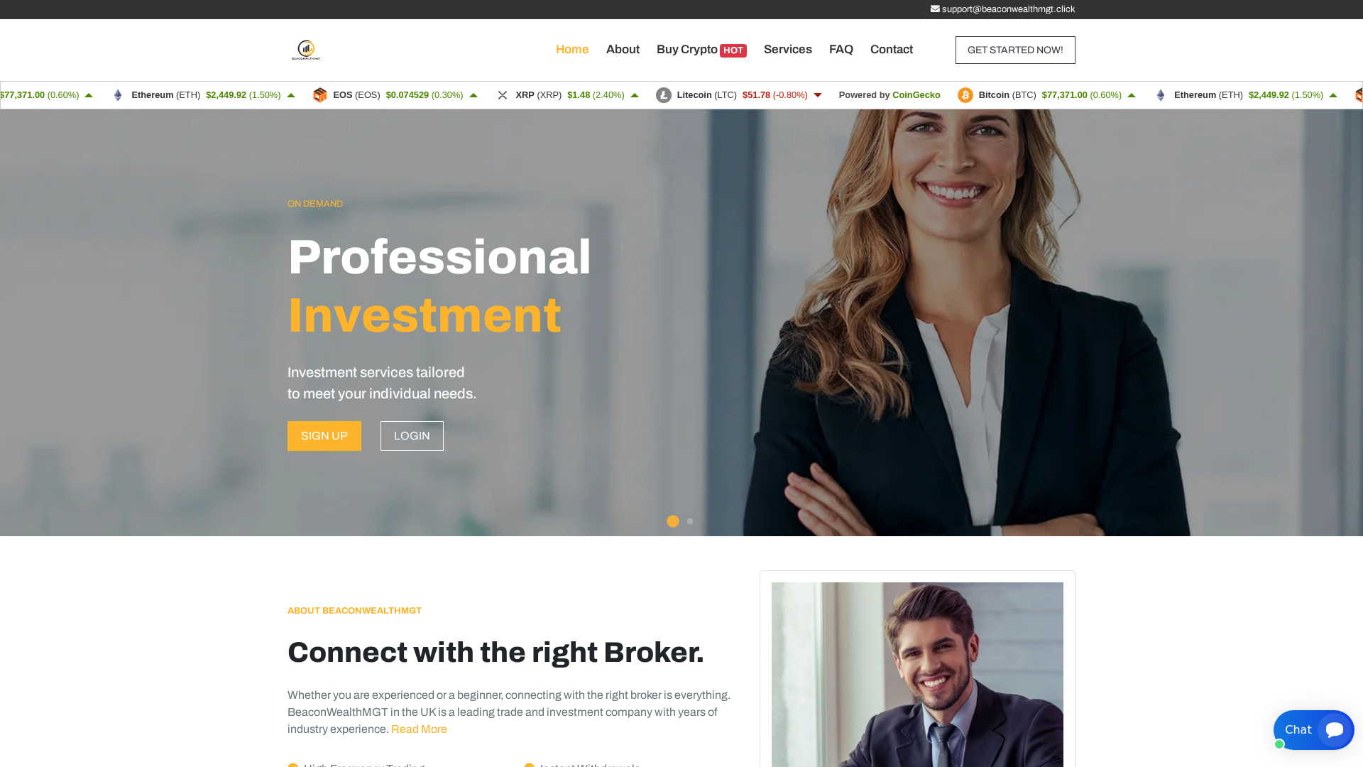 Screenshot of beaconwealthmgt.click