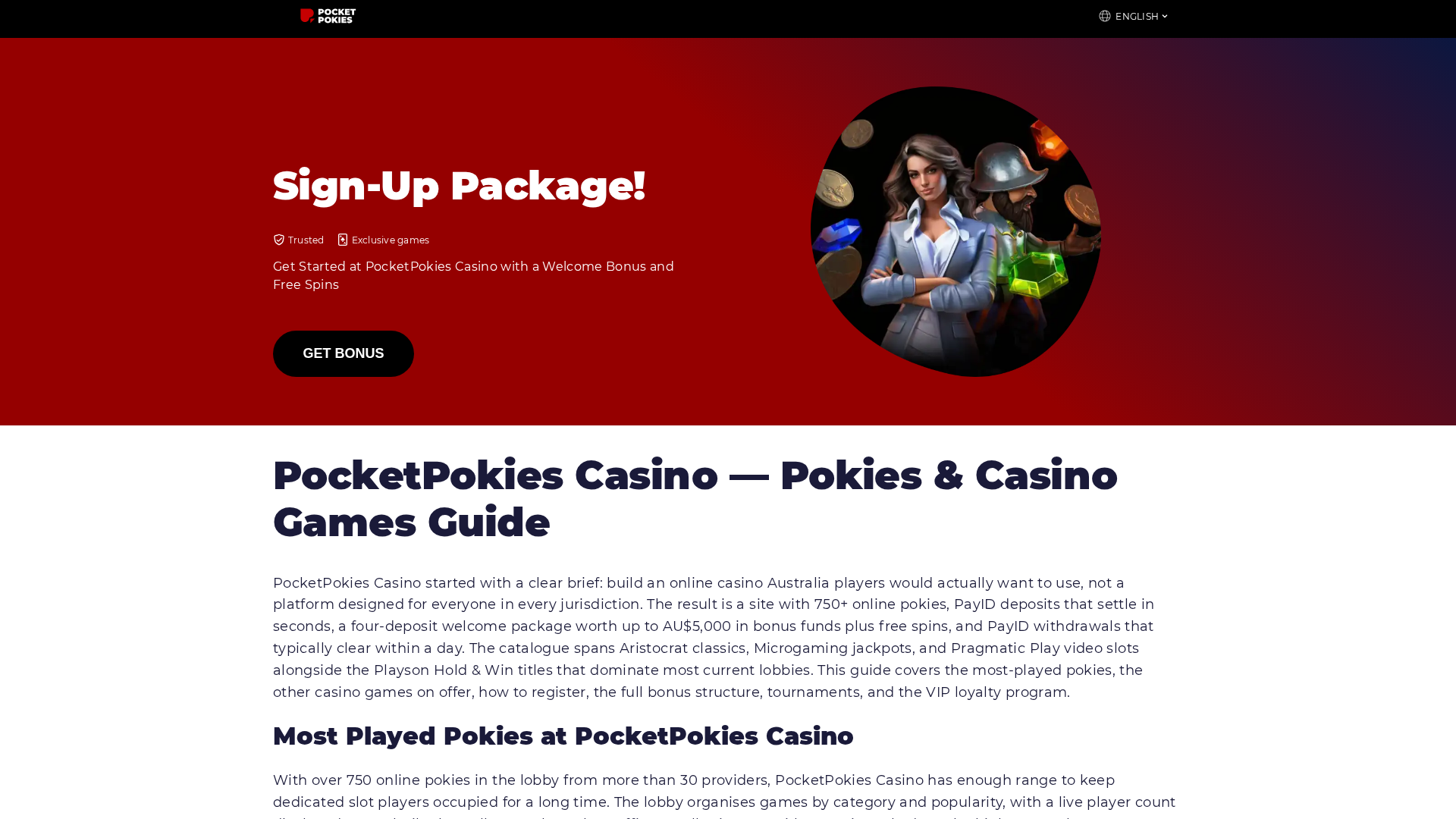 Screenshot of pocketpokies-deposit.com