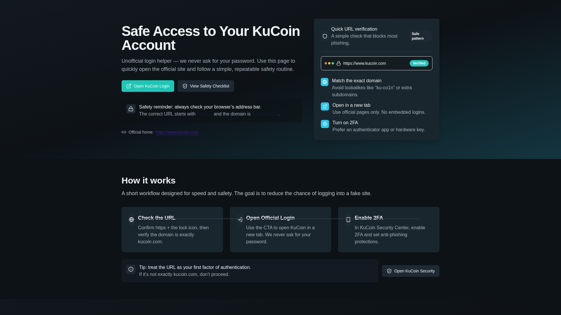 Screenshot of kucoin.dream.space