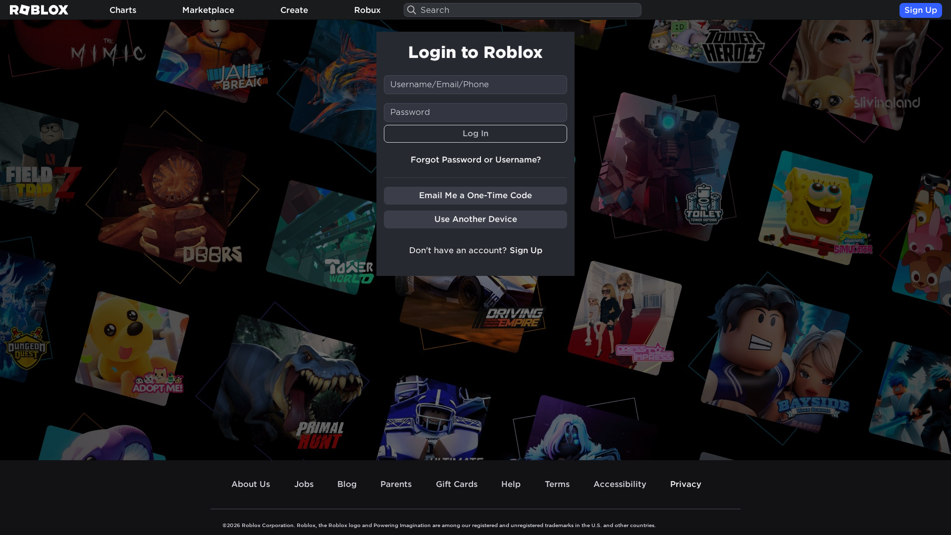Screenshot of roblox.com.kz