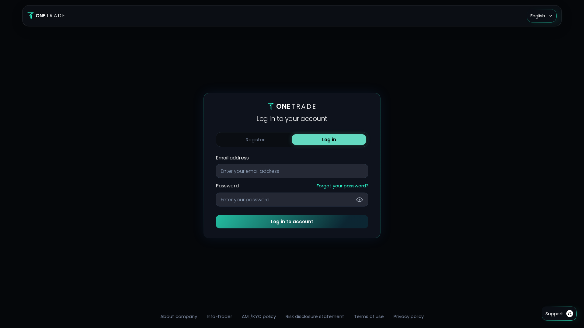 Screenshot of onetrade.ltd
