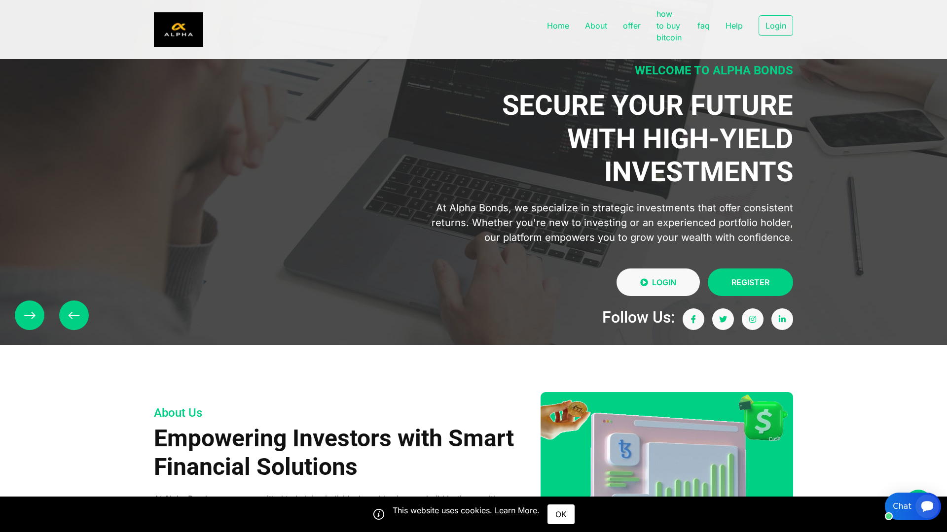 Screenshot of alphabonds.org