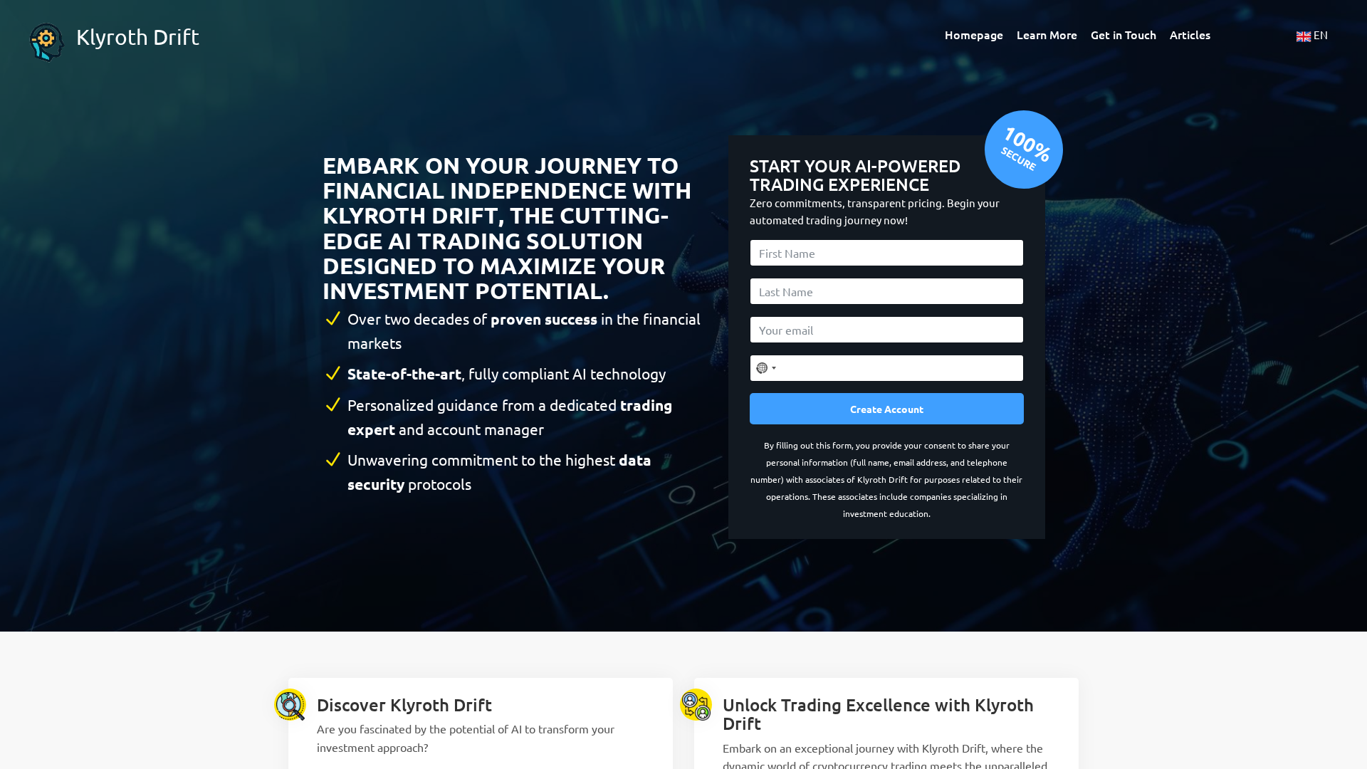 Screenshot of theklyroth-drift.com
