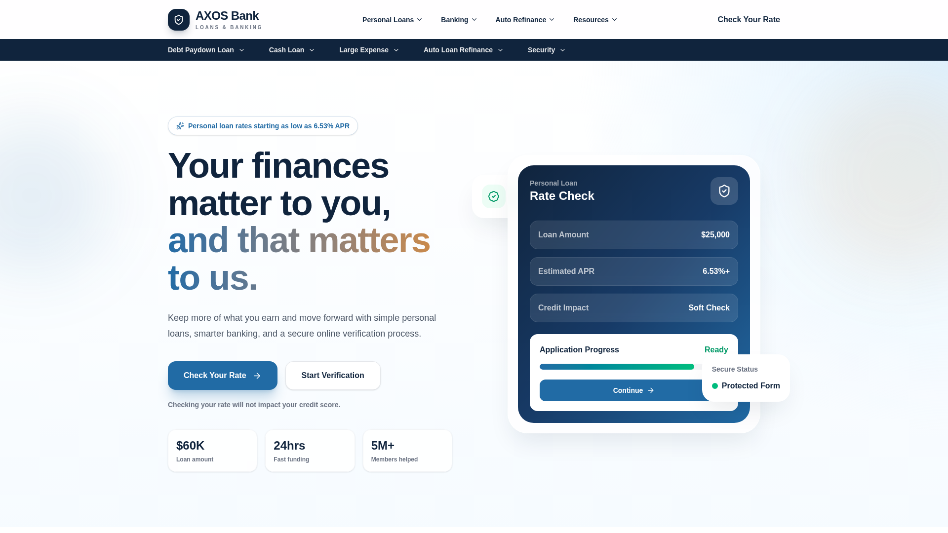 Screenshot of axos-bank-loan.vercel.app