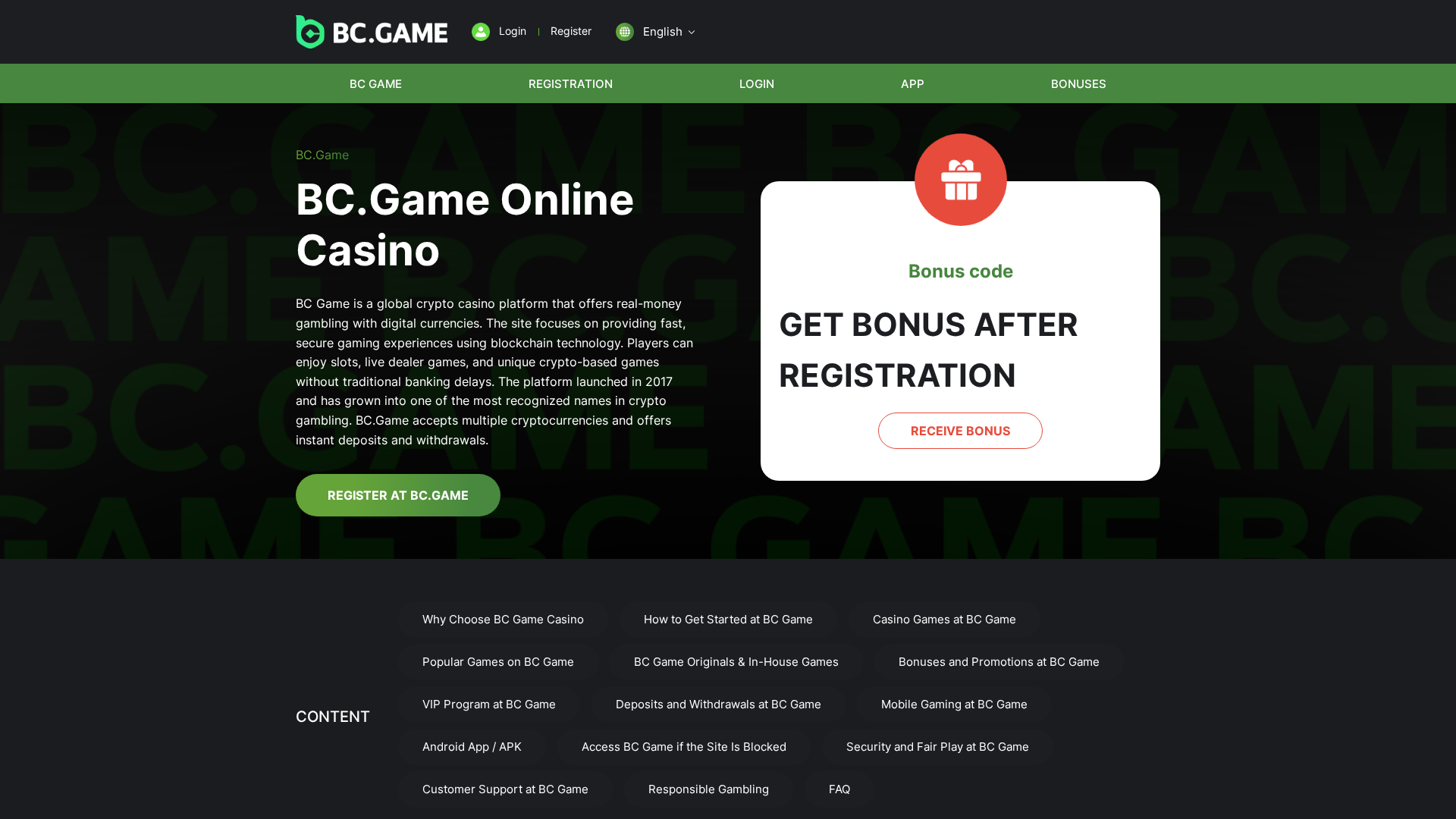 Screenshot of bc-gameonline.com