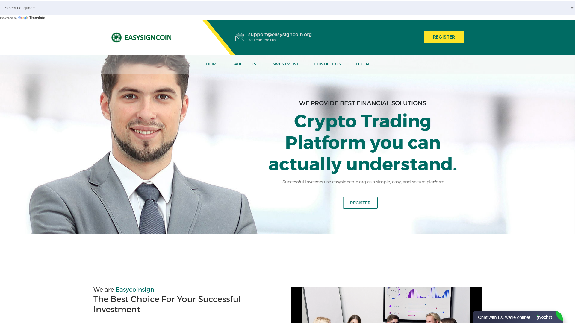 Screenshot of easy-signcoin.org