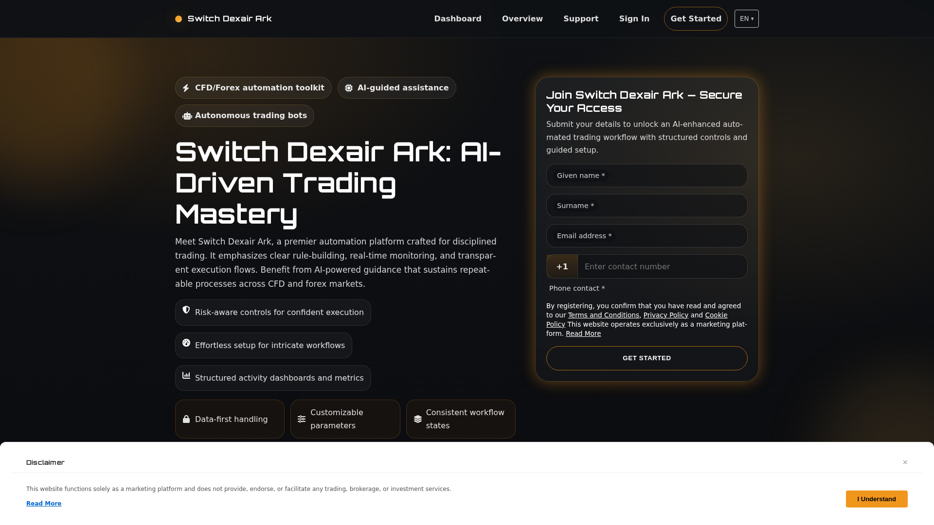 Screenshot of switchdexair-ark.com