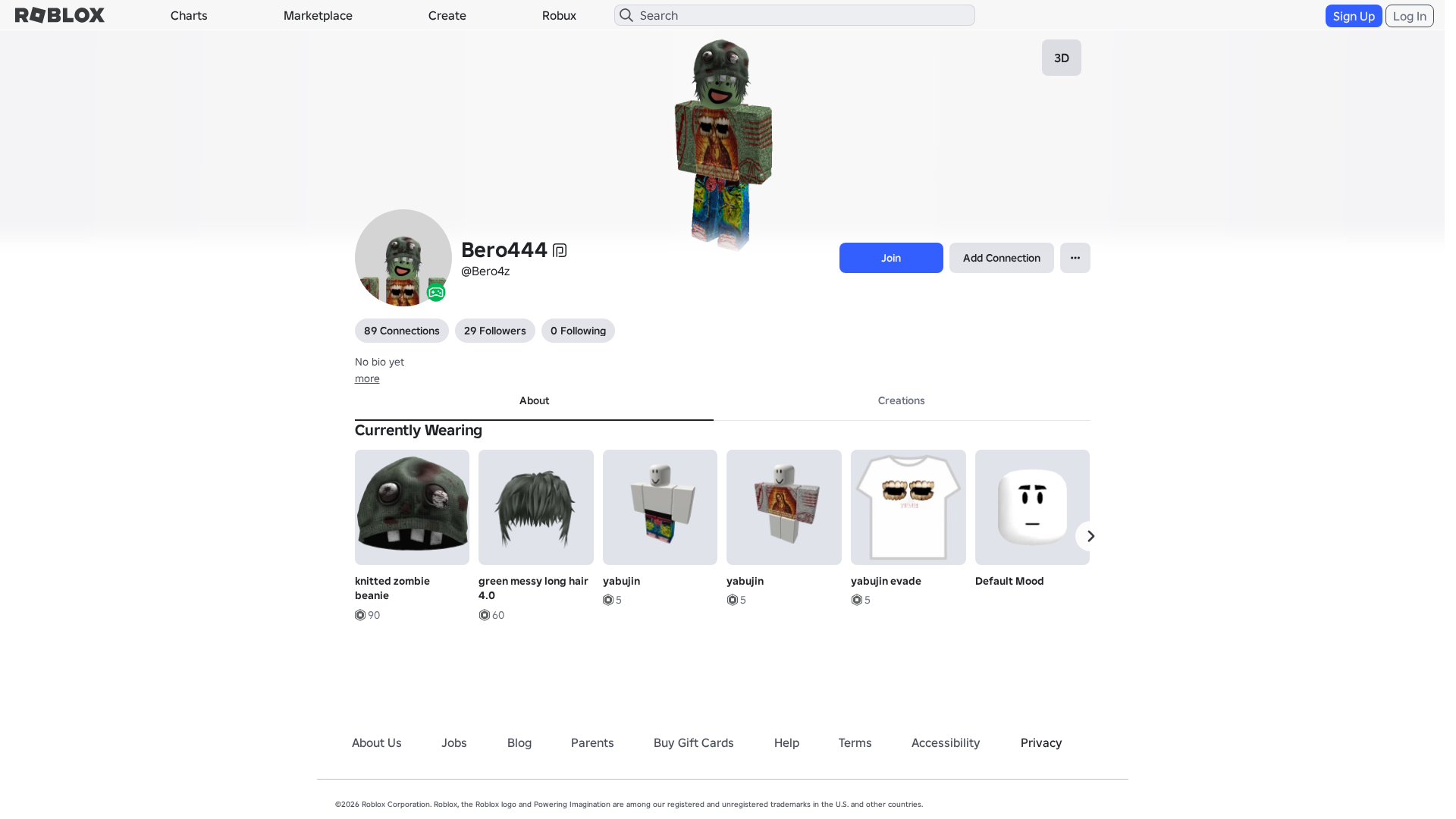 Screenshot of www.roblox.com.ml