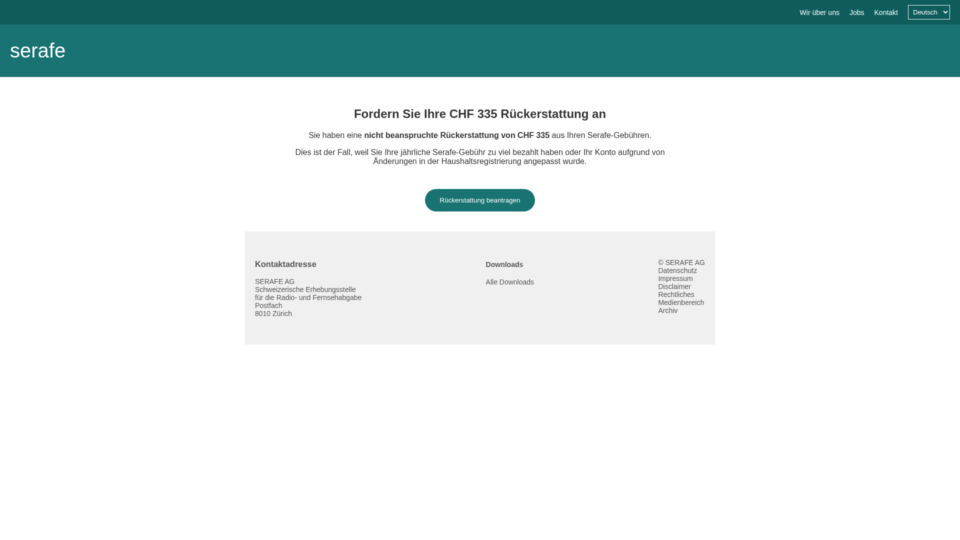 Screenshot of ruckerstattung.sviluppo.host
