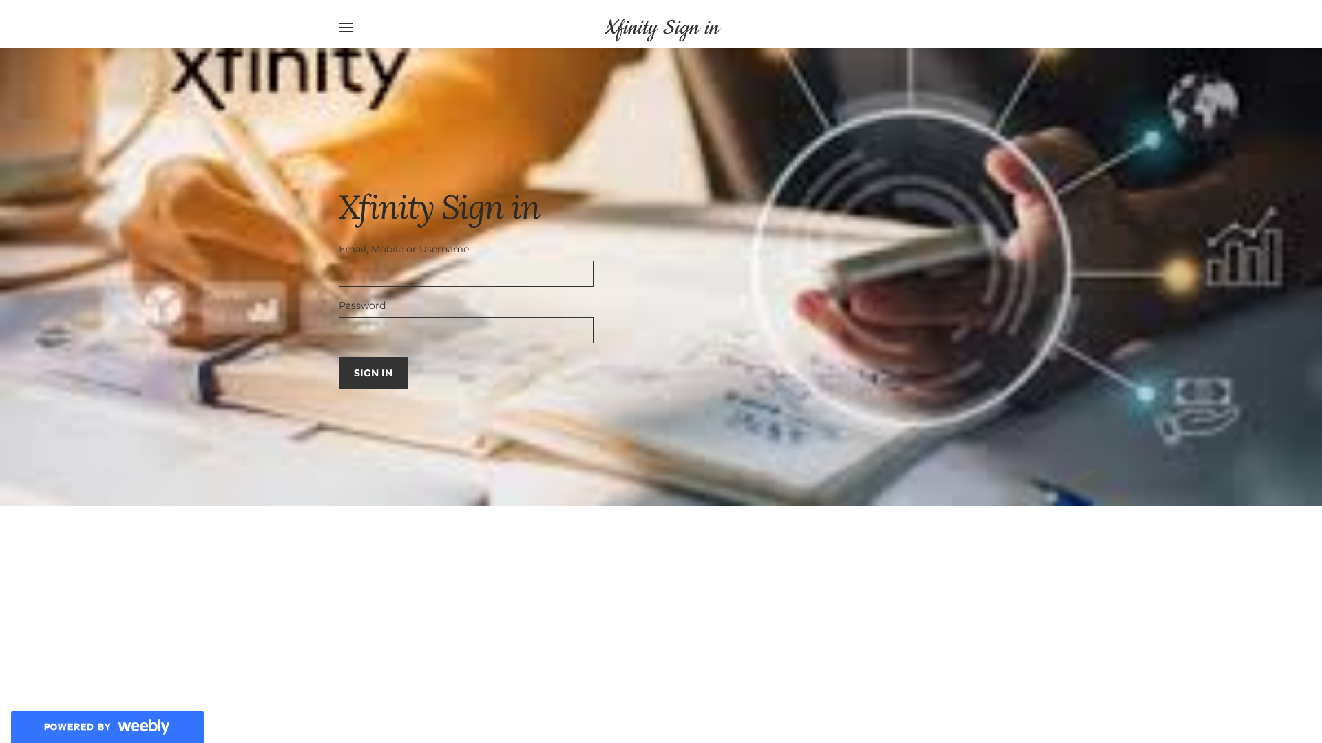 Screenshot of www.xfinityloginconnect.weebly.com