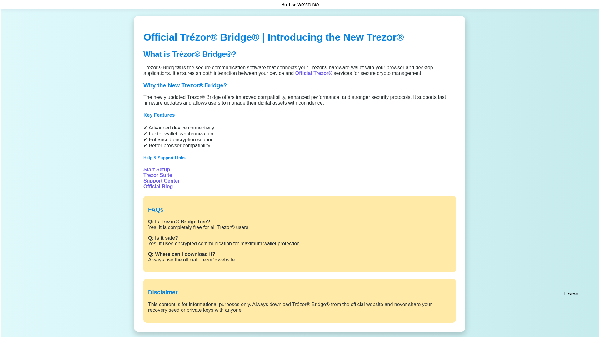 Screenshot of bridge-homestart.wixstudio.com