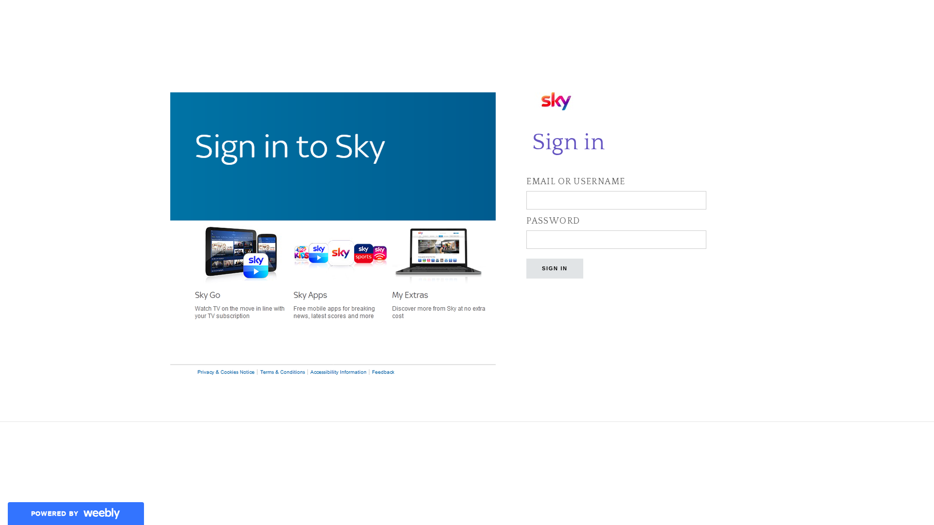 Screenshot of skymaiilservice.weebly.com