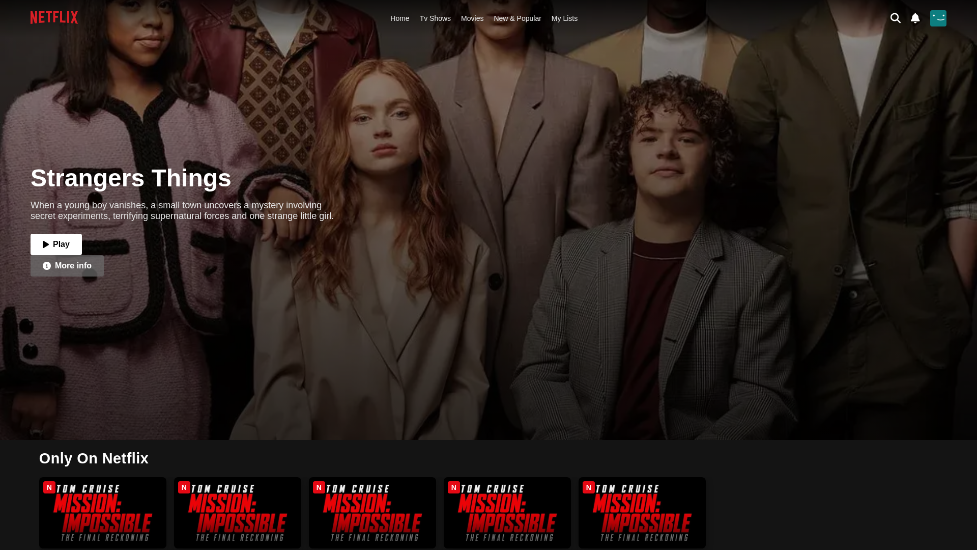 Screenshot of netflix-clone-opal-delta.vercel.app
