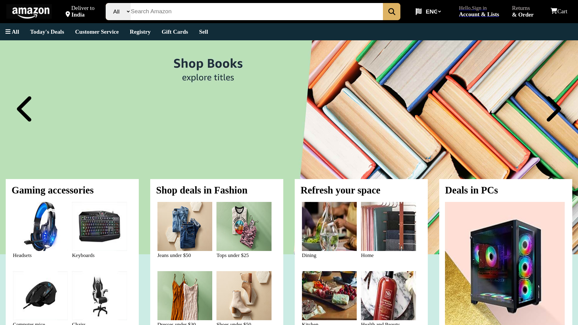Screenshot of www.amazon-clone-lilac-two.vercel.app