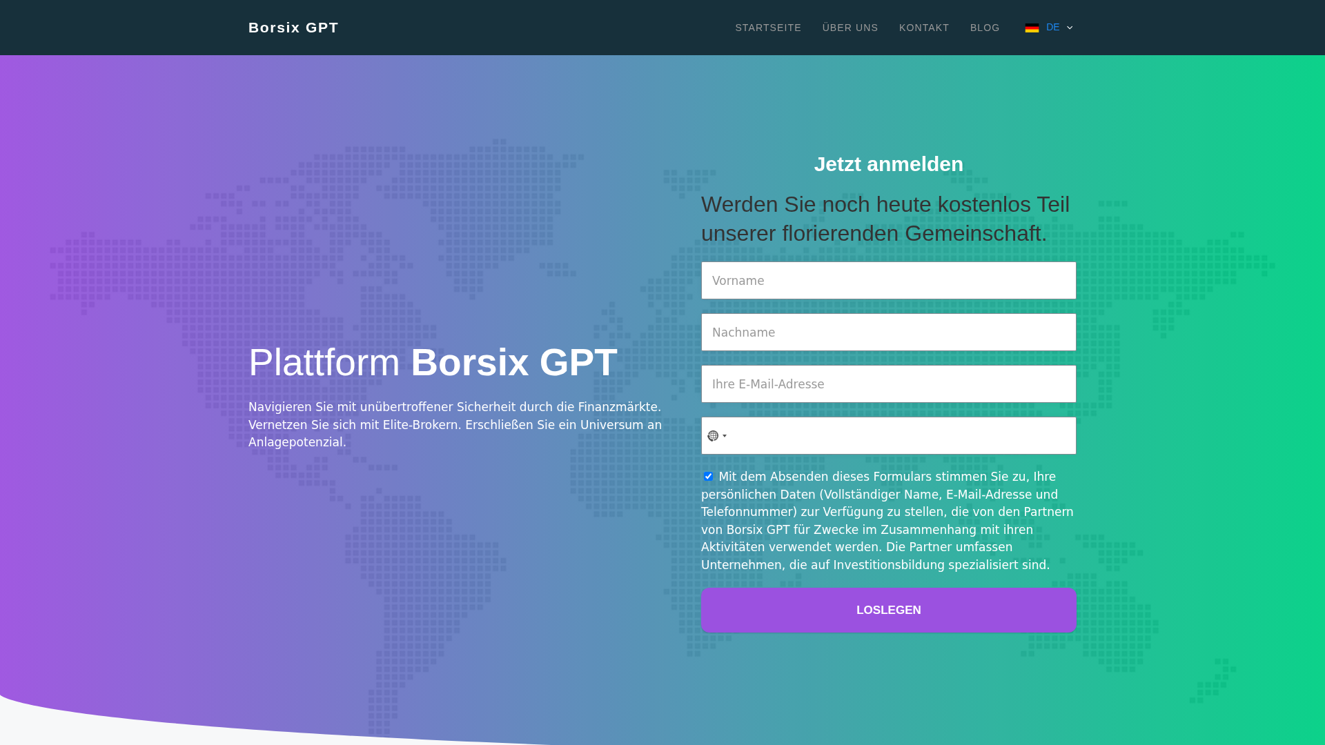 Screenshot of theborsixgpt.de
