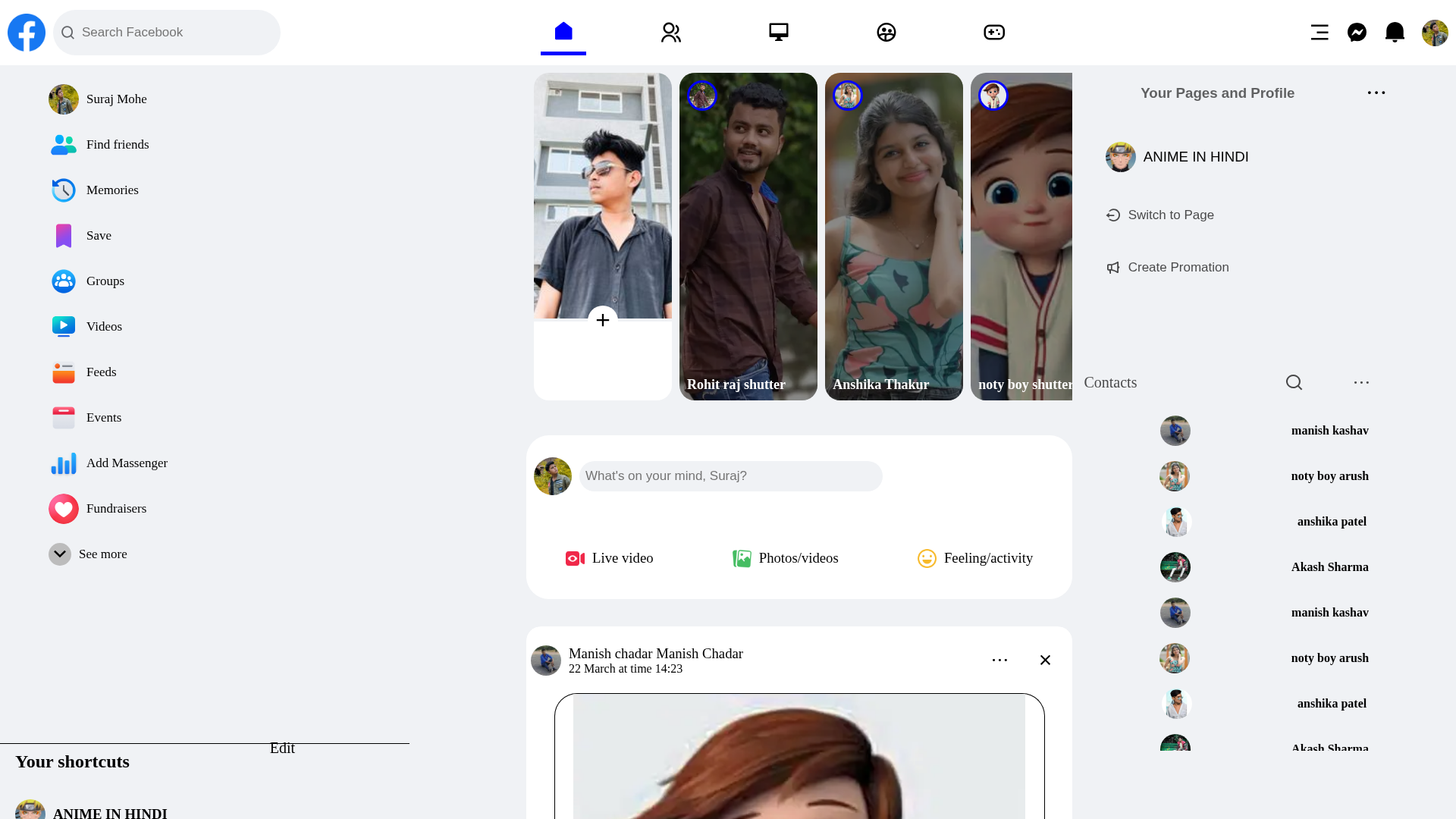 Screenshot of www.facebook-clone-site.vercel.app