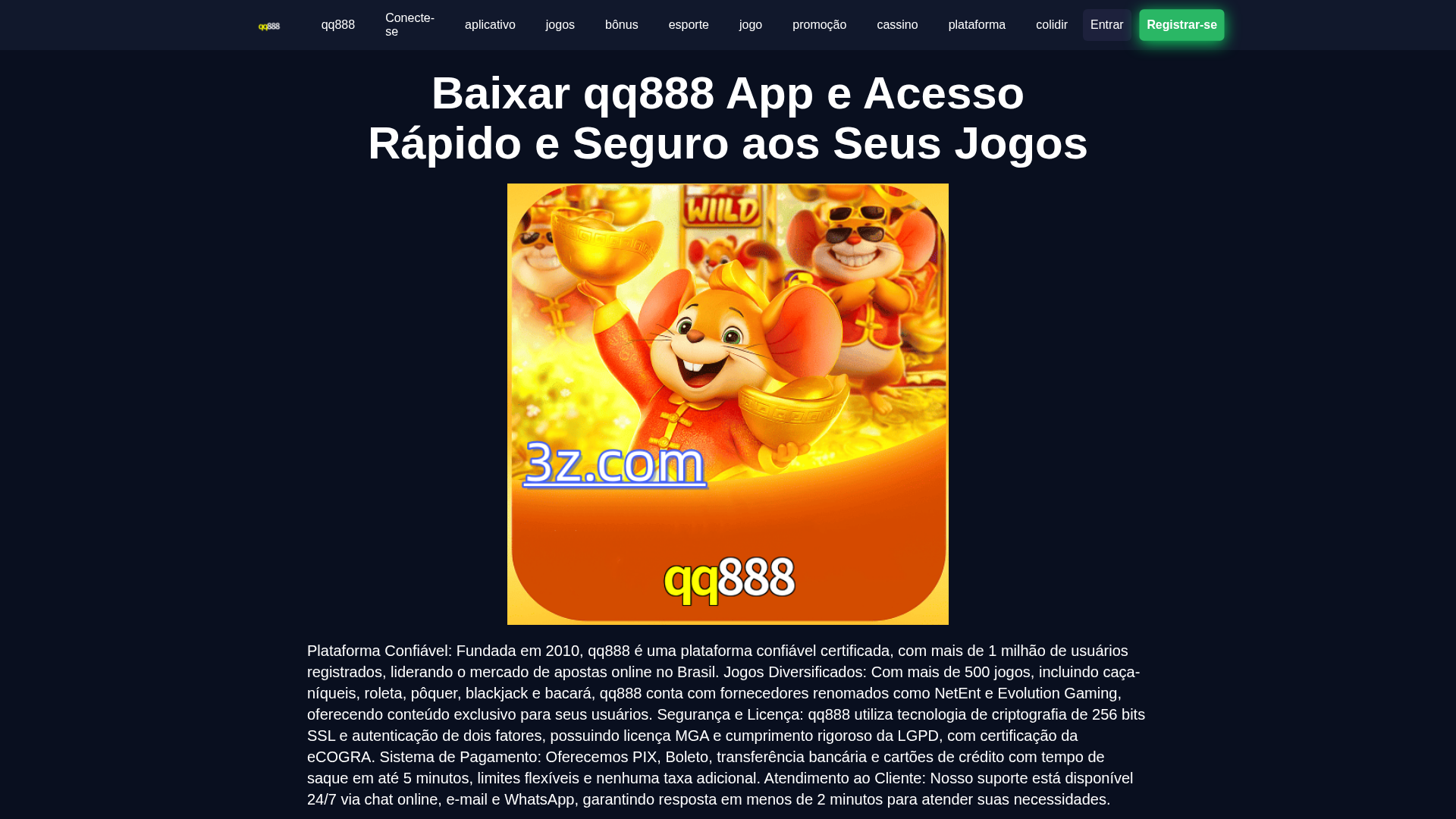 Screenshot of qq888apps.com