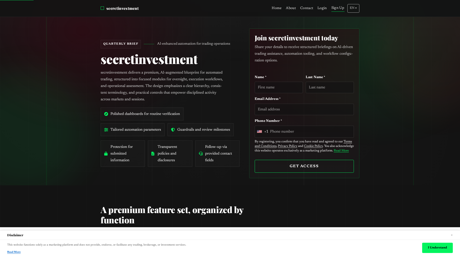 Screenshot of secretinvestment-platform.com