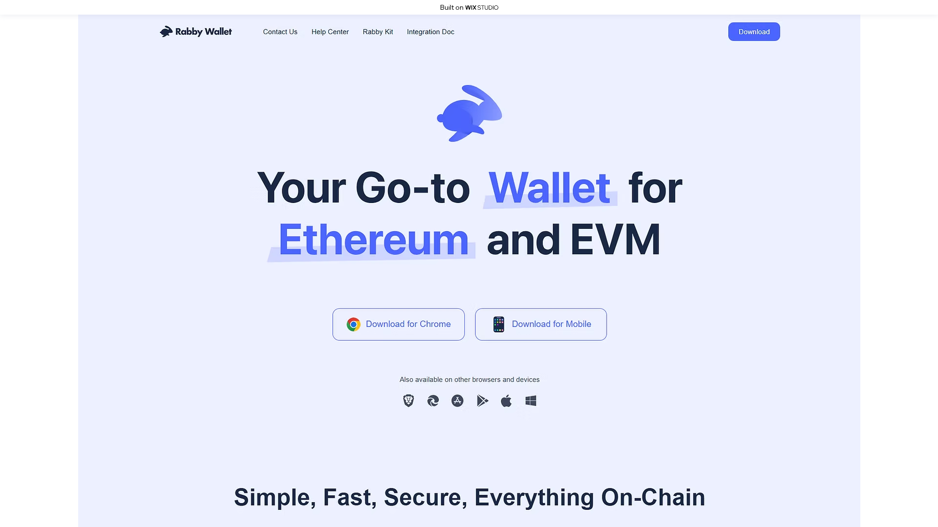 Screenshot of rabbe-extension.wixstudio.com