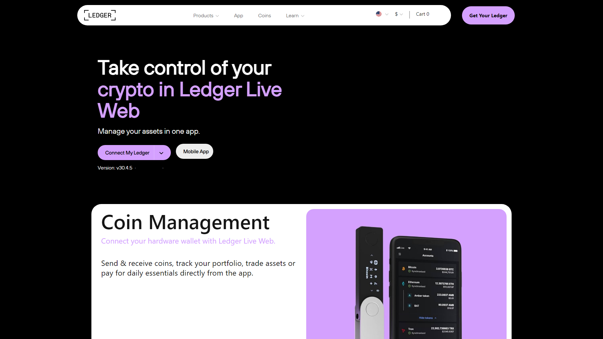 Screenshot of official-ledger.pages.dev