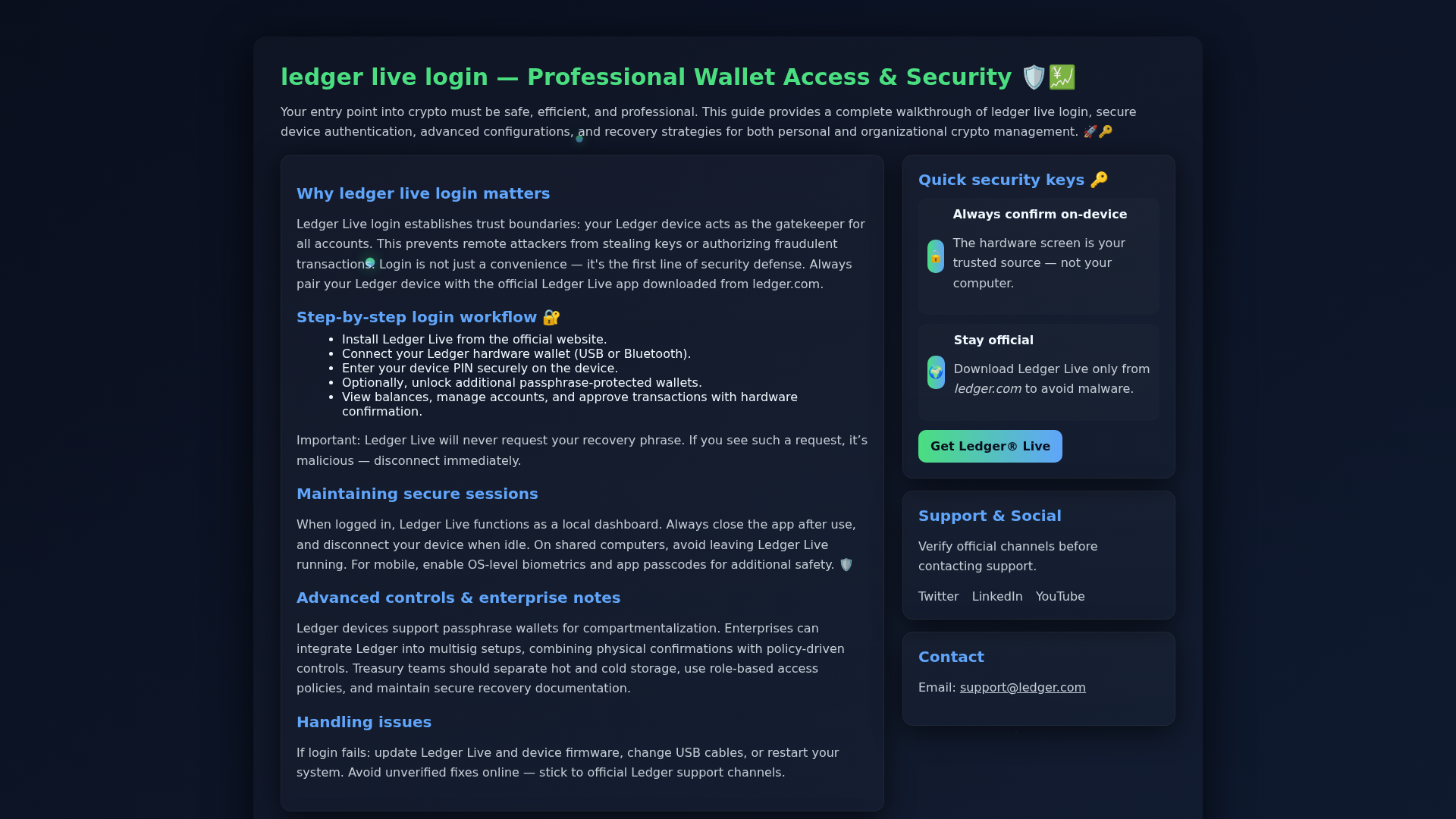 Screenshot of cloud-login-ledgr-live.pages.dev