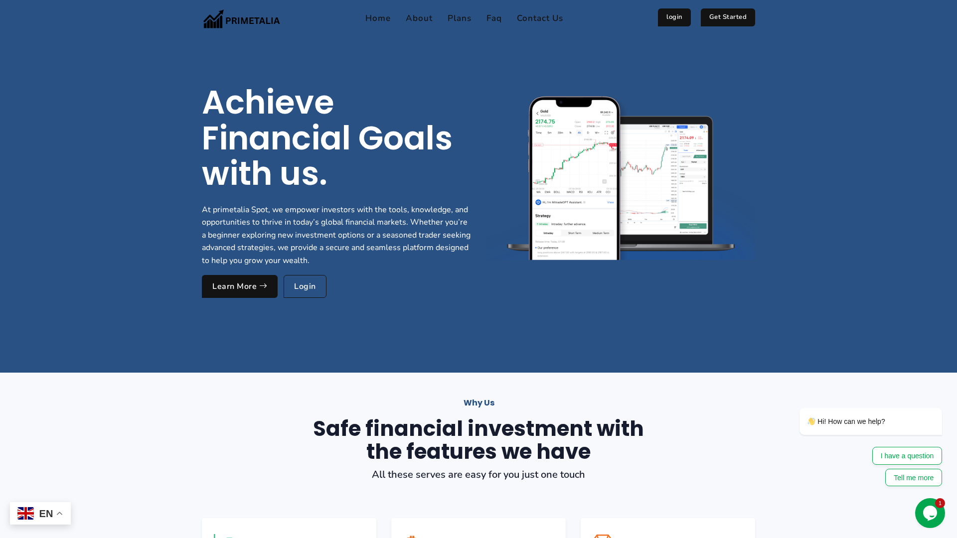 Screenshot of primetalia.com