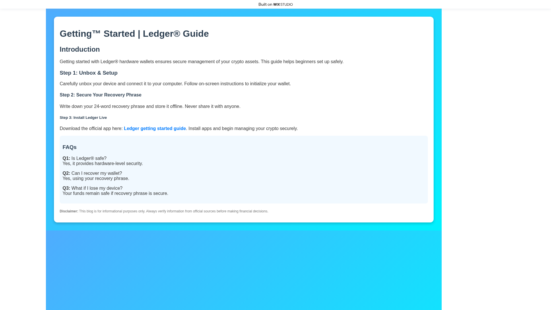 Screenshot of ldgrecom-starting.wixstudio.com