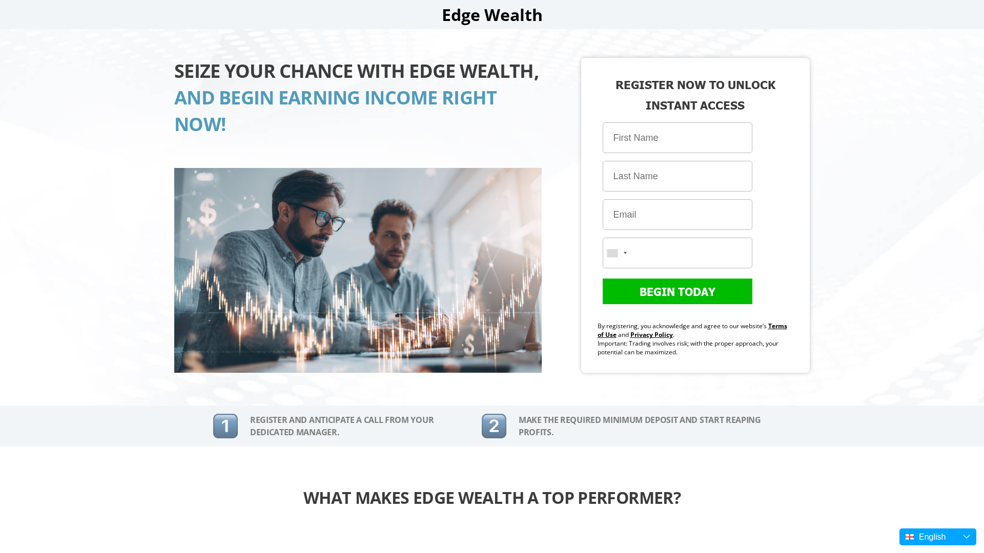 Screenshot of edge-wealth.cc