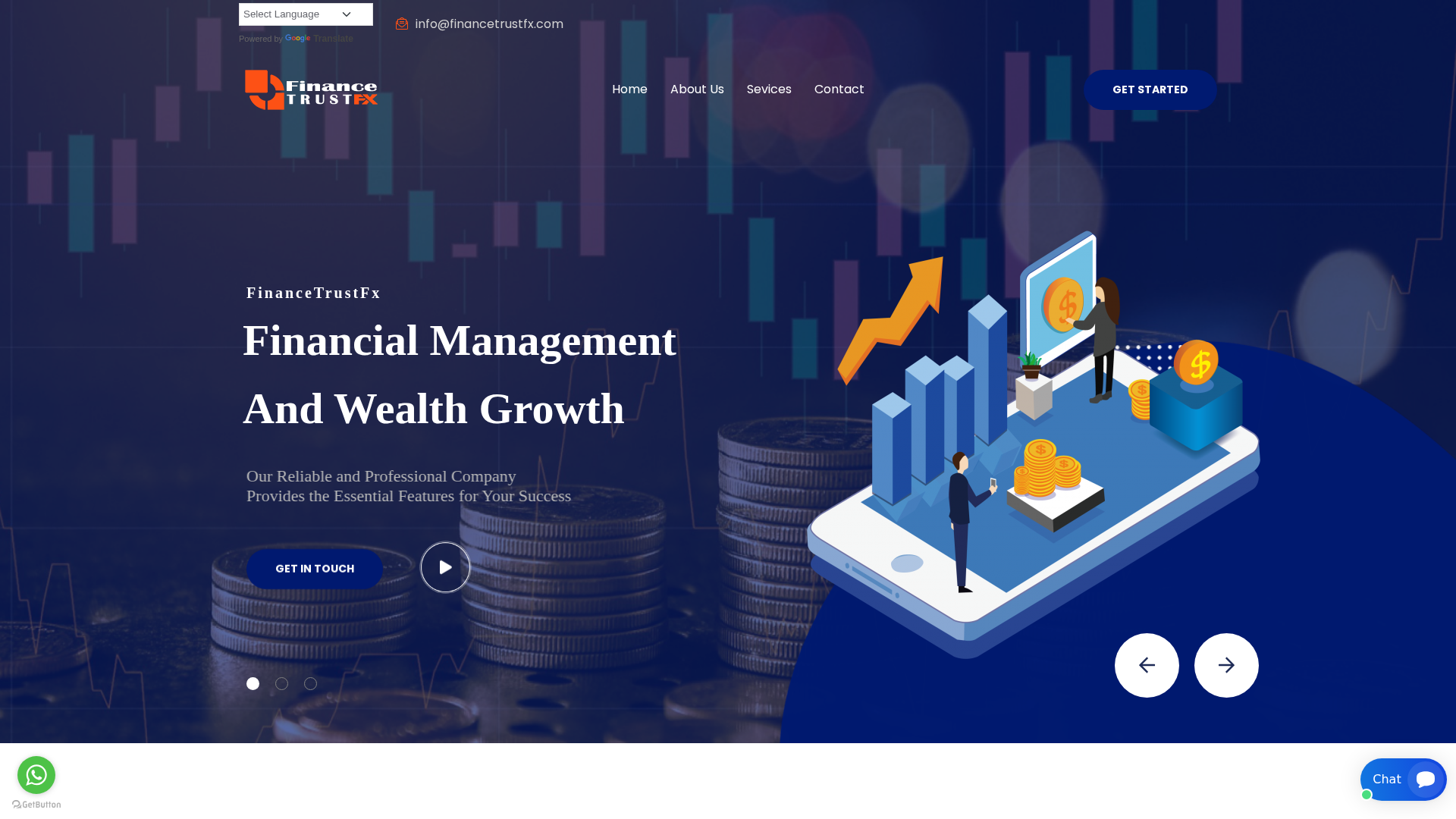 Screenshot of financetrustfx.com