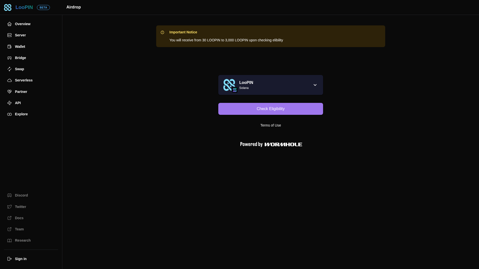 Screenshot of loopin.pages.dev