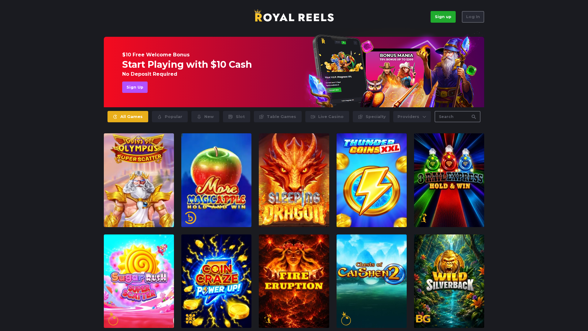 Screenshot of royalreelsau.bet