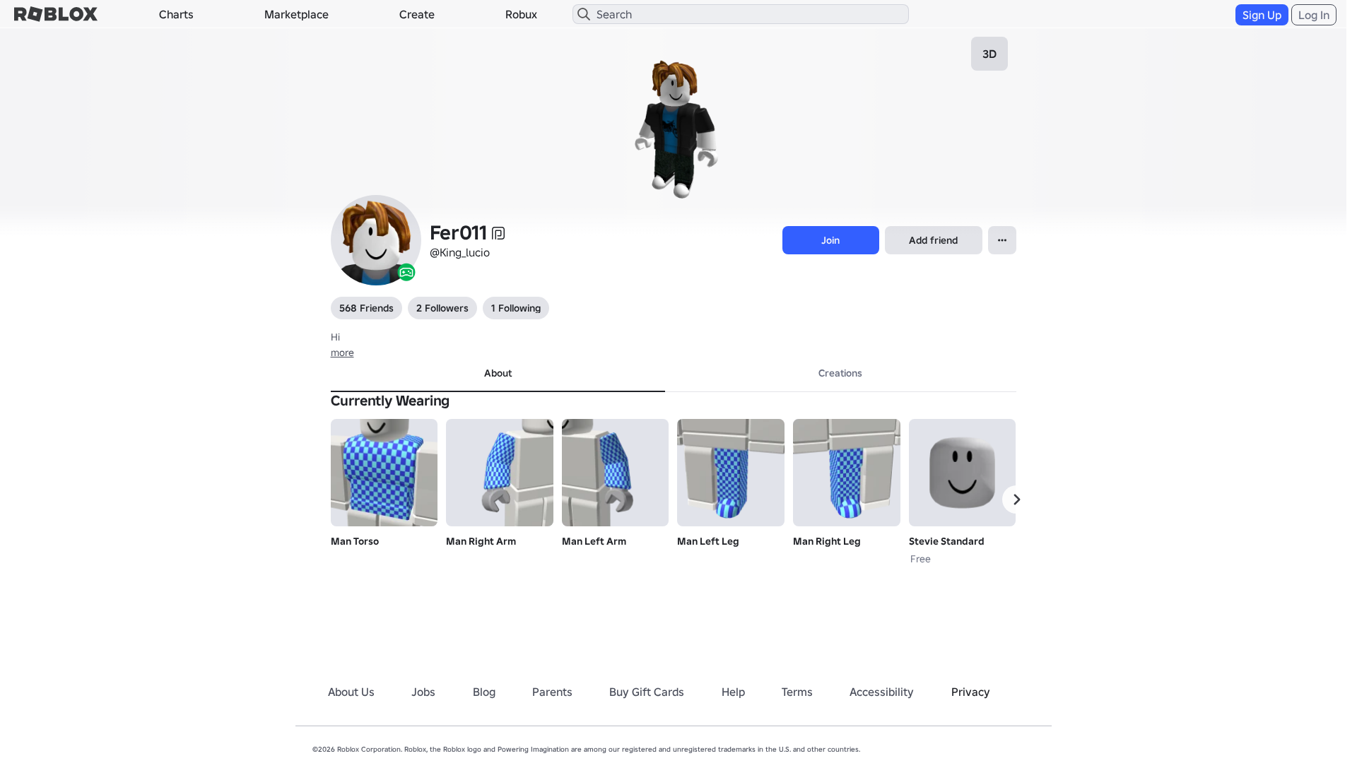 Screenshot of www.roblox.com.am