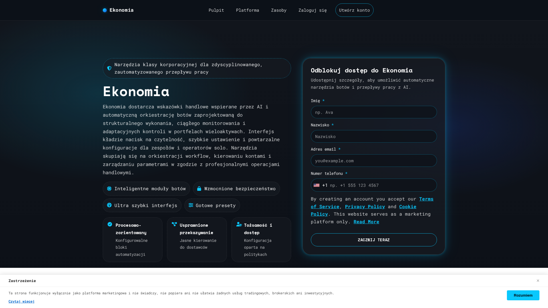 Screenshot of ekonomia-app.pro