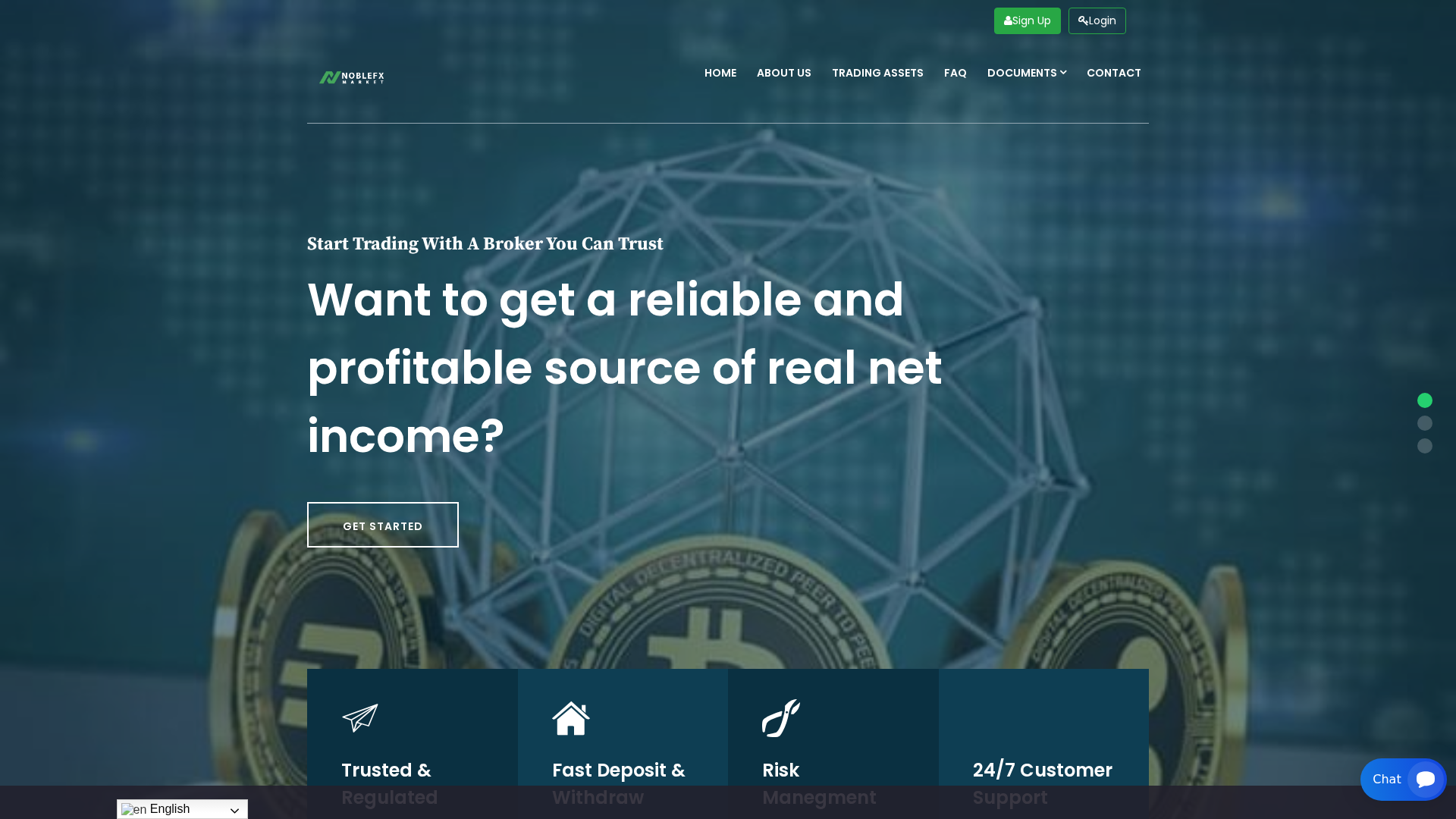 Screenshot of noblexchangemarket.com